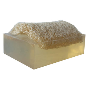 "UNSCENTED" Handmade Shaving & Moisturizing Luffa Soap 4oz bar.