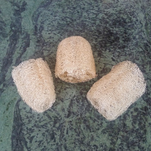 3-pack of 3" Extra Soft Luffa Sponge Pieces